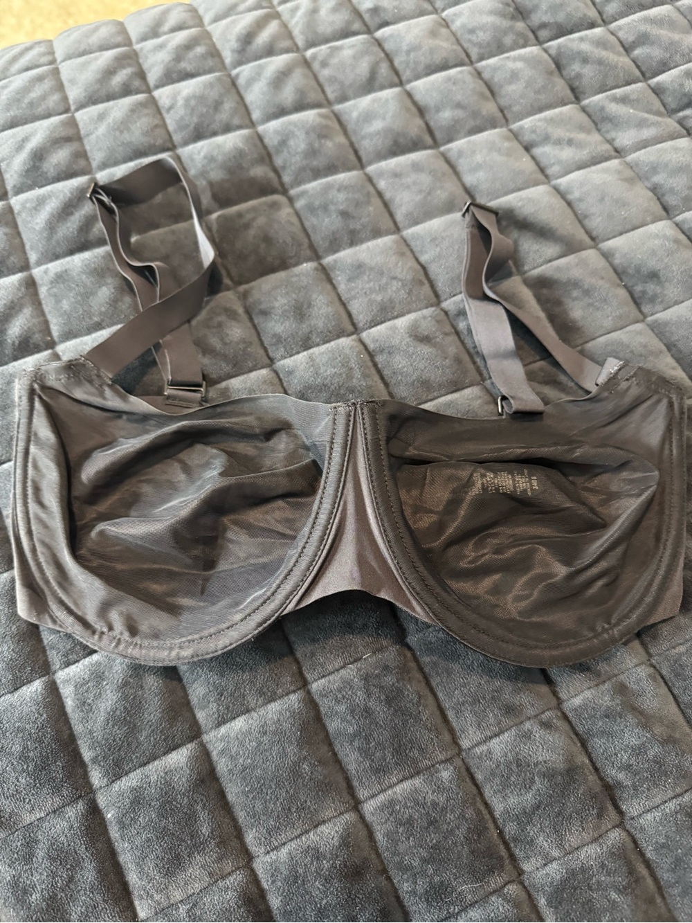 SKIMS Black Sheer Balconette Underwire Bra - Picture 2 of 5